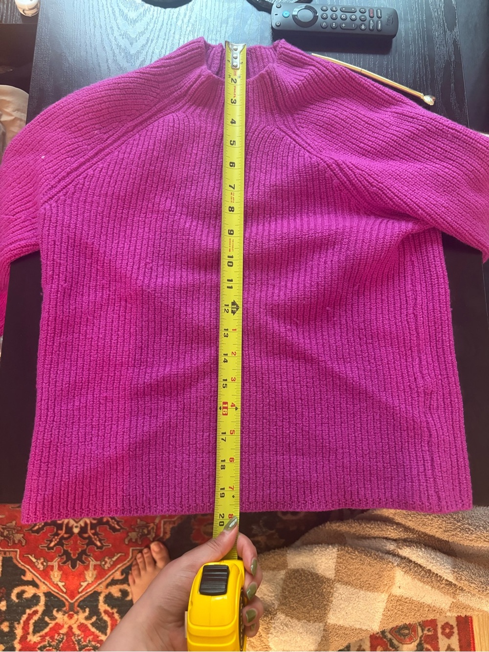 Vintage Lauren Ralph Lauren Magenta 100% Wool Sweater size medium